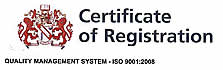 ISO Certificate of Registration
